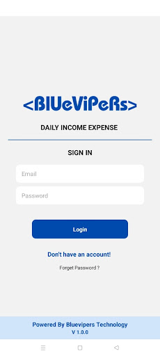 Android application Blue ERP screenshort