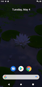 Captura de Pantalla 3 3D Lotus Pond Live Wallpaper android