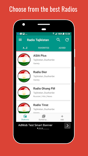 Android application Radio Tajikistan screenshort