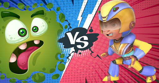 vir the robot boy game, VIR VS VIRUS  Veer game