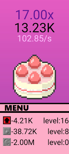 Android application Cake Clicker screenshort