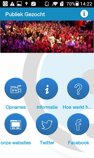 Android application Publiek-Gezocht screenshort