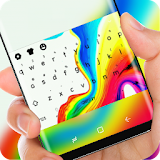 Colorful Background Keyboard Theme for Oppo R11 icon