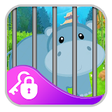 Blue Hippo Escape icon