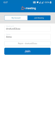Android application RemotePC Meeting screenshort