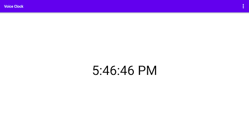 Voice Clock Screen 3
