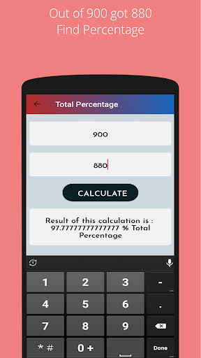 Easy Percentage Count Screen 2