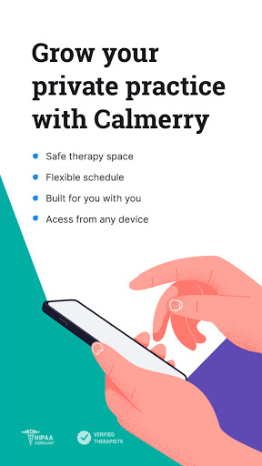 Android application Calmerry for Counselors screenshort