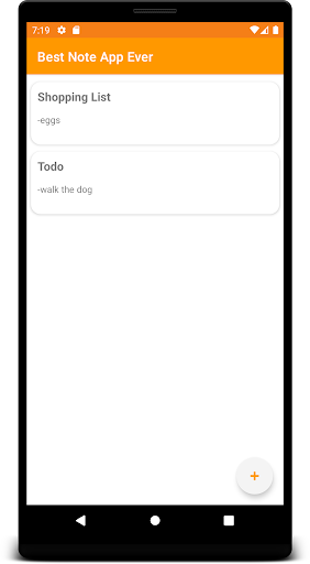 Simple Notes App Screen 2