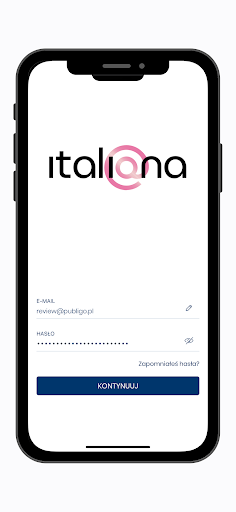 Android application Italiana screenshort