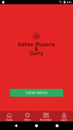 Android application Italian Pizzeria & Curry screenshort
