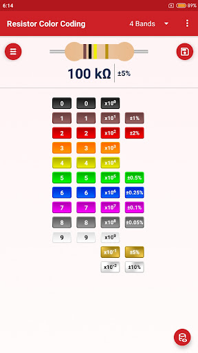 Resistor Color Coding Screen 3