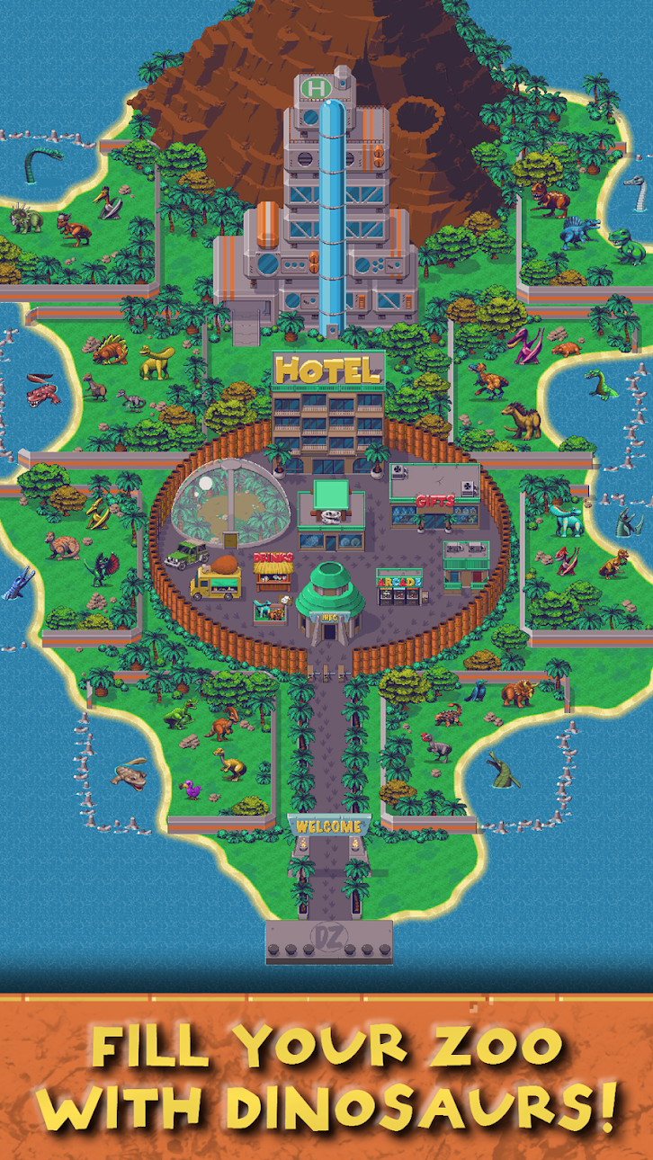 Idle Dino Zoo Mod APK screenshot 2 - Android mod game interface