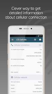 LTE Cell Info: Network Analyze Schermata
