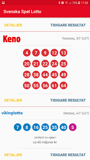 Svenska Lotteriet Resultat Screen 2