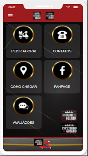 Android application Restaurantes do Goiano screenshort