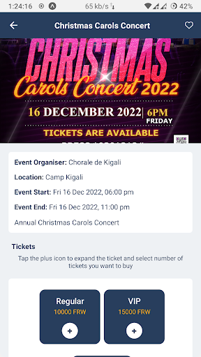 PalmEvents Screen 2