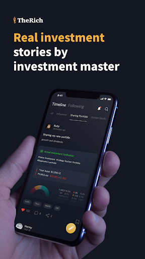 Android application The Rich - Investment partner screenshort