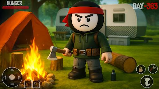 Dark Nights in Forest Survival