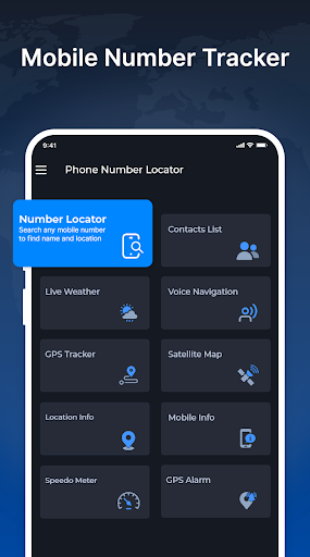 Android application Phone Number Tracker & Locator screenshort