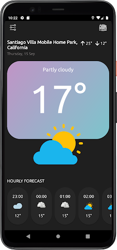 Android application Newstorms - Weather Forecast screenshort