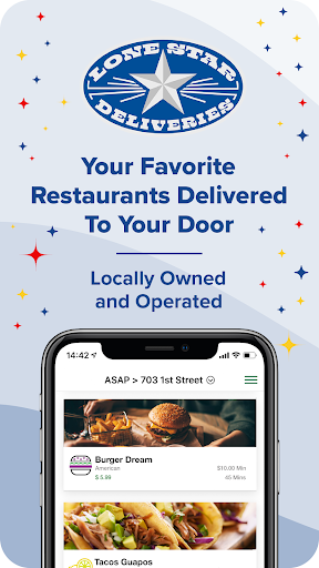 Android application Lone Star Deliveries screenshort