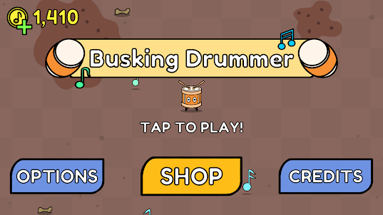Busking Drummer