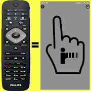 Philips TV IR Remote Simple No buttons Vol/Chan/ON