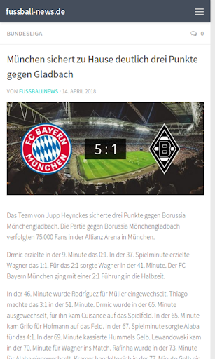 Fussball Ergebnisse & Tabelle Screen 3