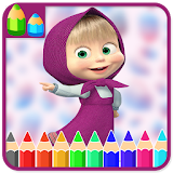 Princess Coloring Book - Masha icon