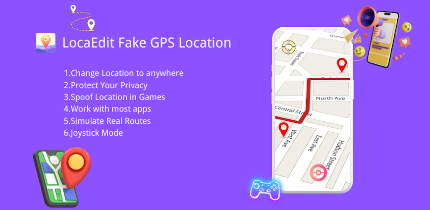 Fake GPS Location- LocaEdit {😁Ad-Free Experience } }