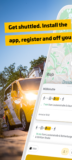 Android application MOBIshuttle screenshort