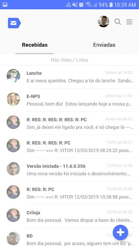 Android application Ema Mensagens screenshort