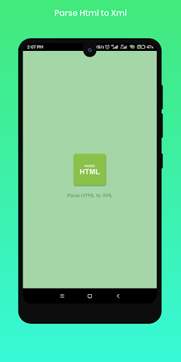 Parse HTML to XML Screen 3