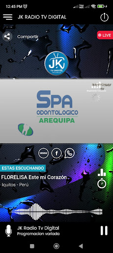 Android application JK Radio Tv Digital screenshort