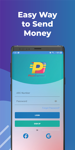 Android application PESO Express screenshort