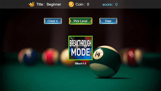 Billiard 3D 1.0 APK + Mod (Unlimited money) إلى عن على ذكري المظهر