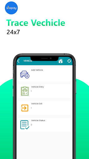 Sitepay Gate Management App Screen 2