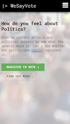 WeSayVote - The Political Voting Platform