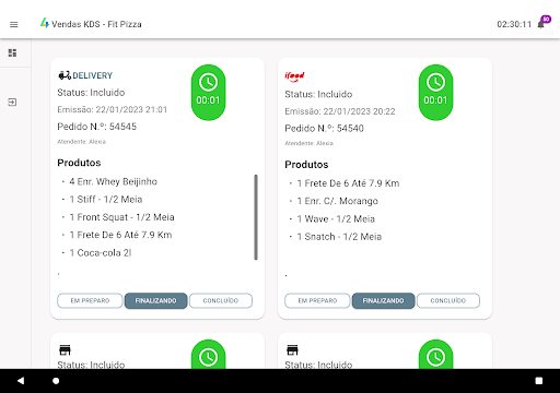 4Vendas KDS Screen 3