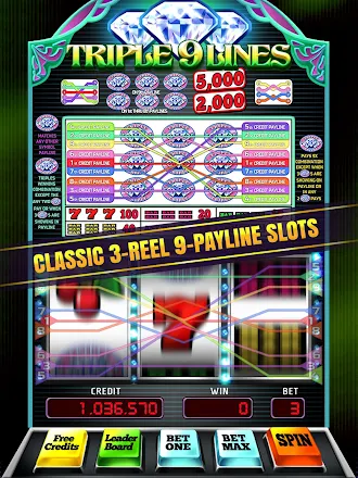 Game screenshot Triple 9 Lines Diamond Slots apk download