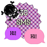 GO SMS - Luv Skulls 4 icon