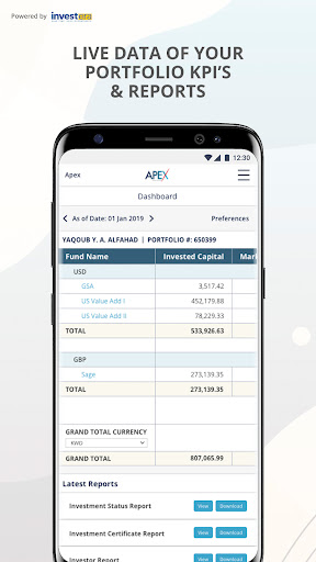 Apex - Investor Portal