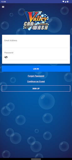 Android application Valley Car Washes screenshort