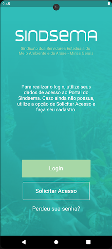 Android application SindsemaMG screenshort