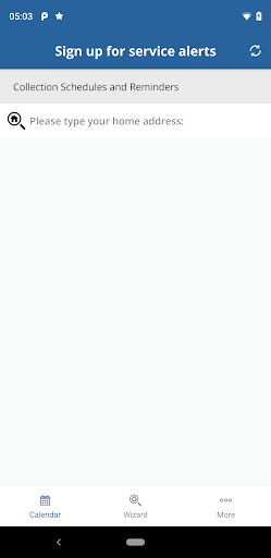 Android application qathet Waste Wise screenshort