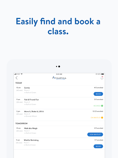 Screenshot of Athletica Health and Fitness