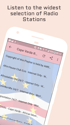 Cape Verde Radio Music & News Screen 2