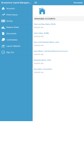 Android application Brookstone Capital Mobile screenshort