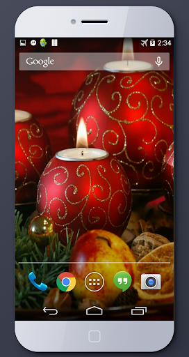 Christmas Candle 3D Wallpaper Screenshot 1 - AppWisp.com